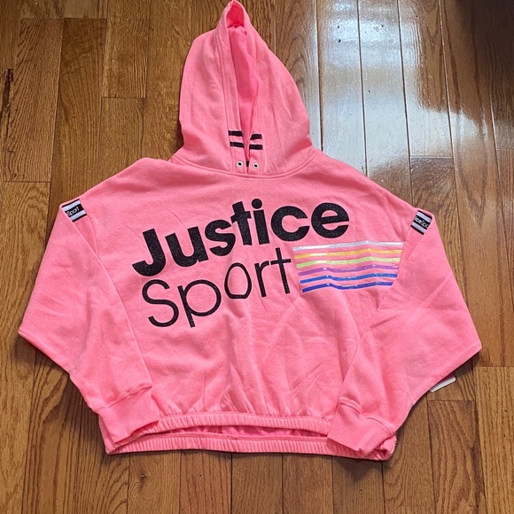 Justice Other - Justice Sport Neon Pink Kids Hoodie